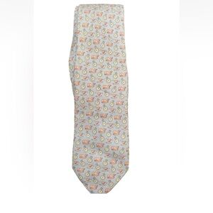 Vineyard Vines Men’s Tie Light Blue Pink White Whale Motif